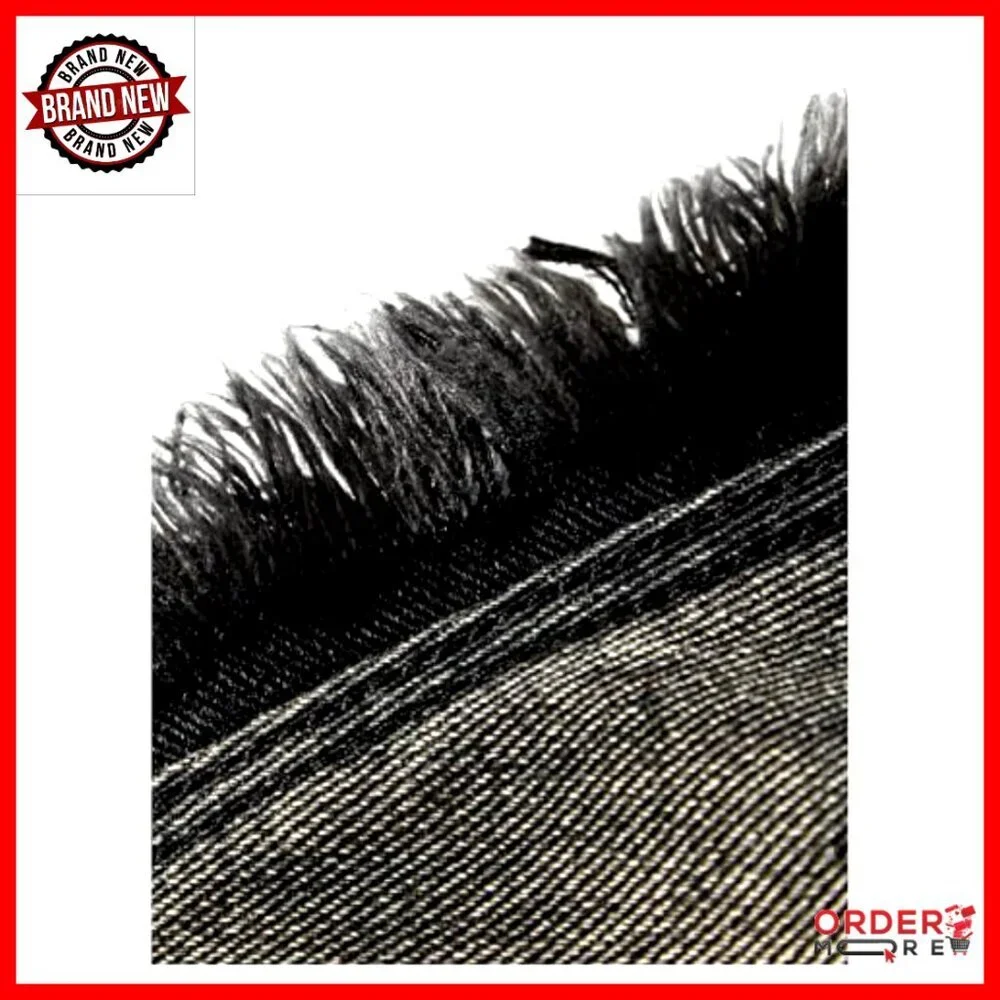 Denim Halter Top Frayed Edge Buckle Backless Punk Grunge Festival Crop - Picture 5 of 5